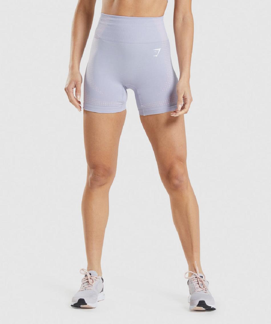 Gymshark Vital Seamless 2.0 Ženske Kratke Hlače Plave | HR 3928GSO